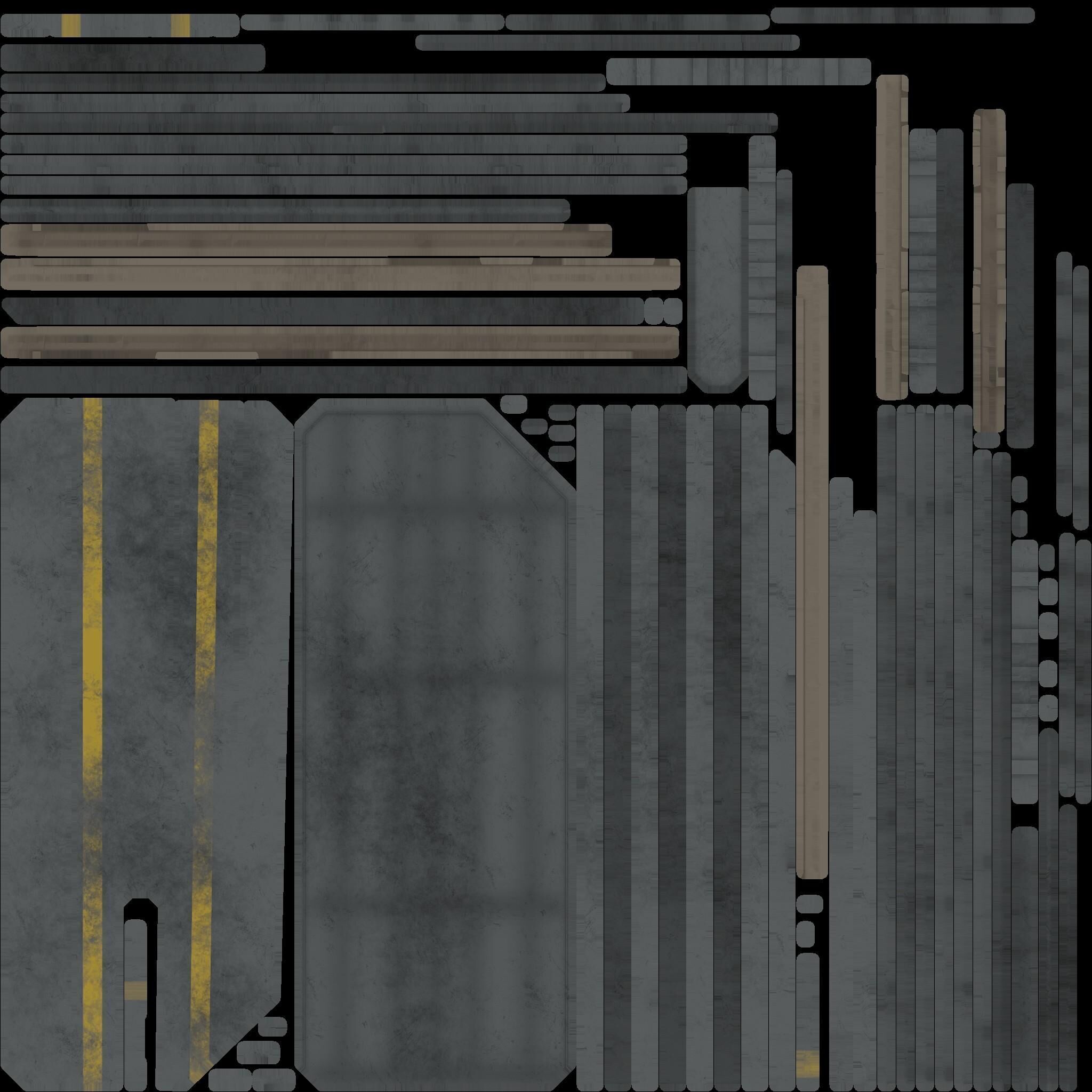 Sci-Fi Buildings Asset Pack High-Quality Modular Kit 3D model_37