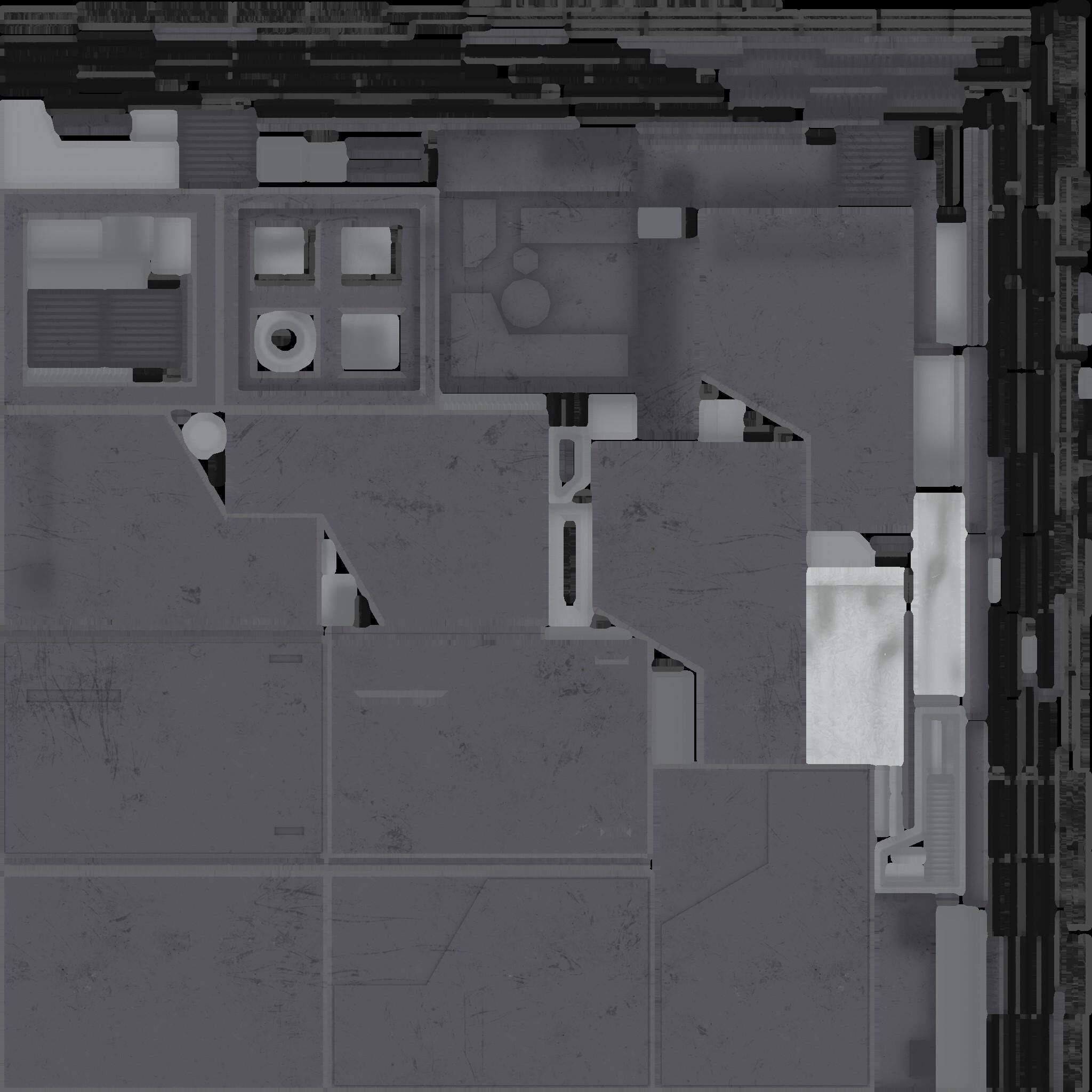 Sci-Fi Buildings Asset Pack High-Quality Modular Kit 3D model_34