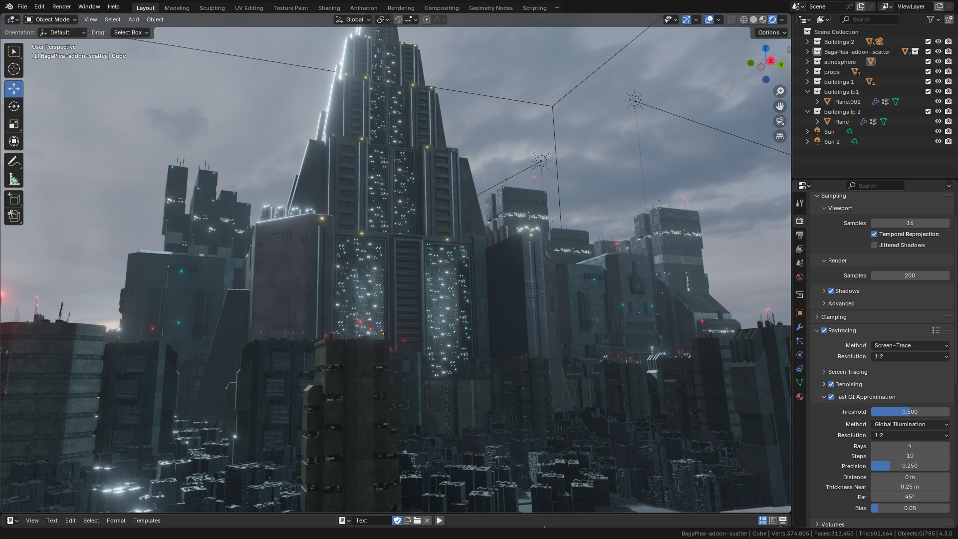 Sci-Fi Buildings Asset Pack High-Quality Modular Kit 3D model_2