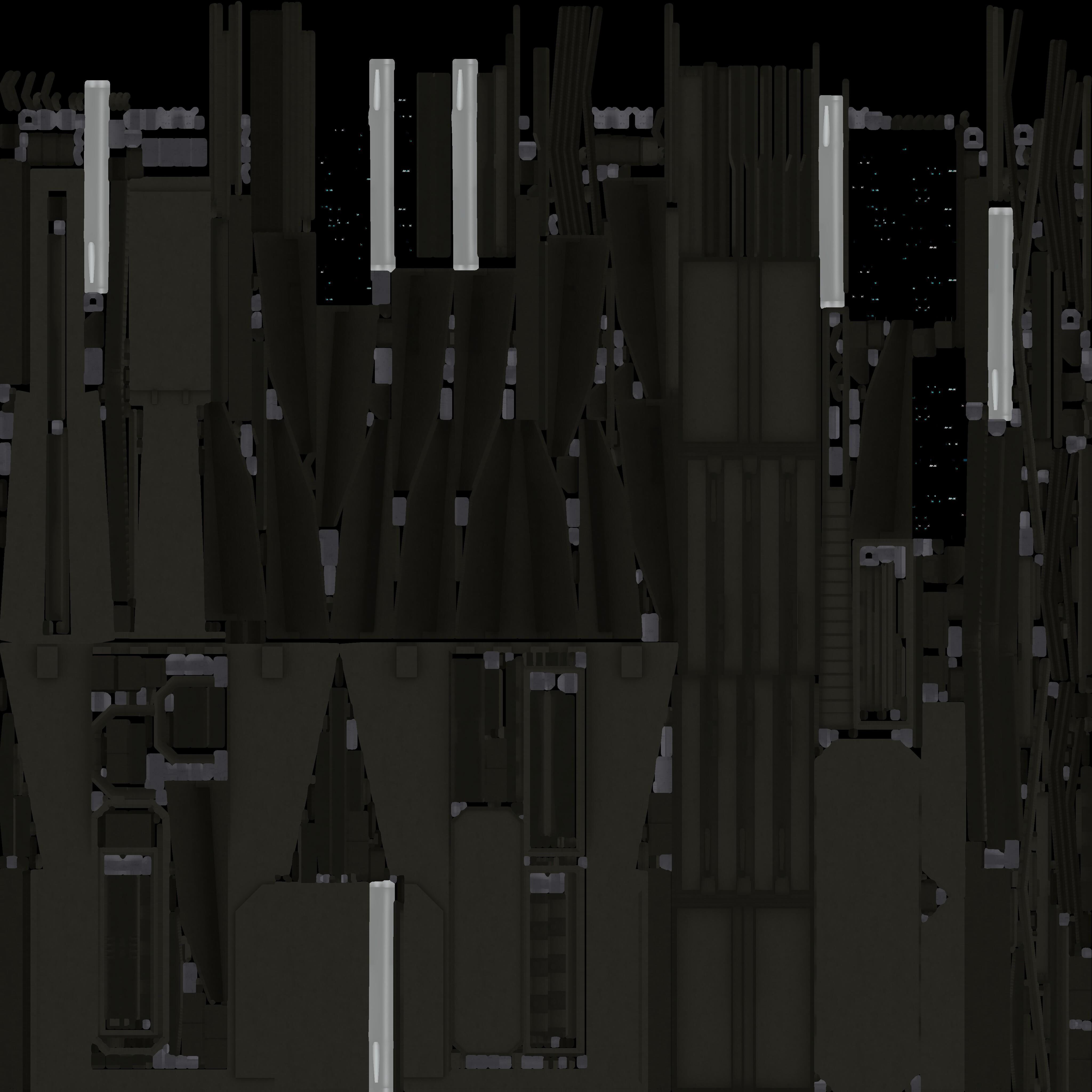 Sci-Fi Buildings Asset Pack High-Quality Modular Kit 3D model_24