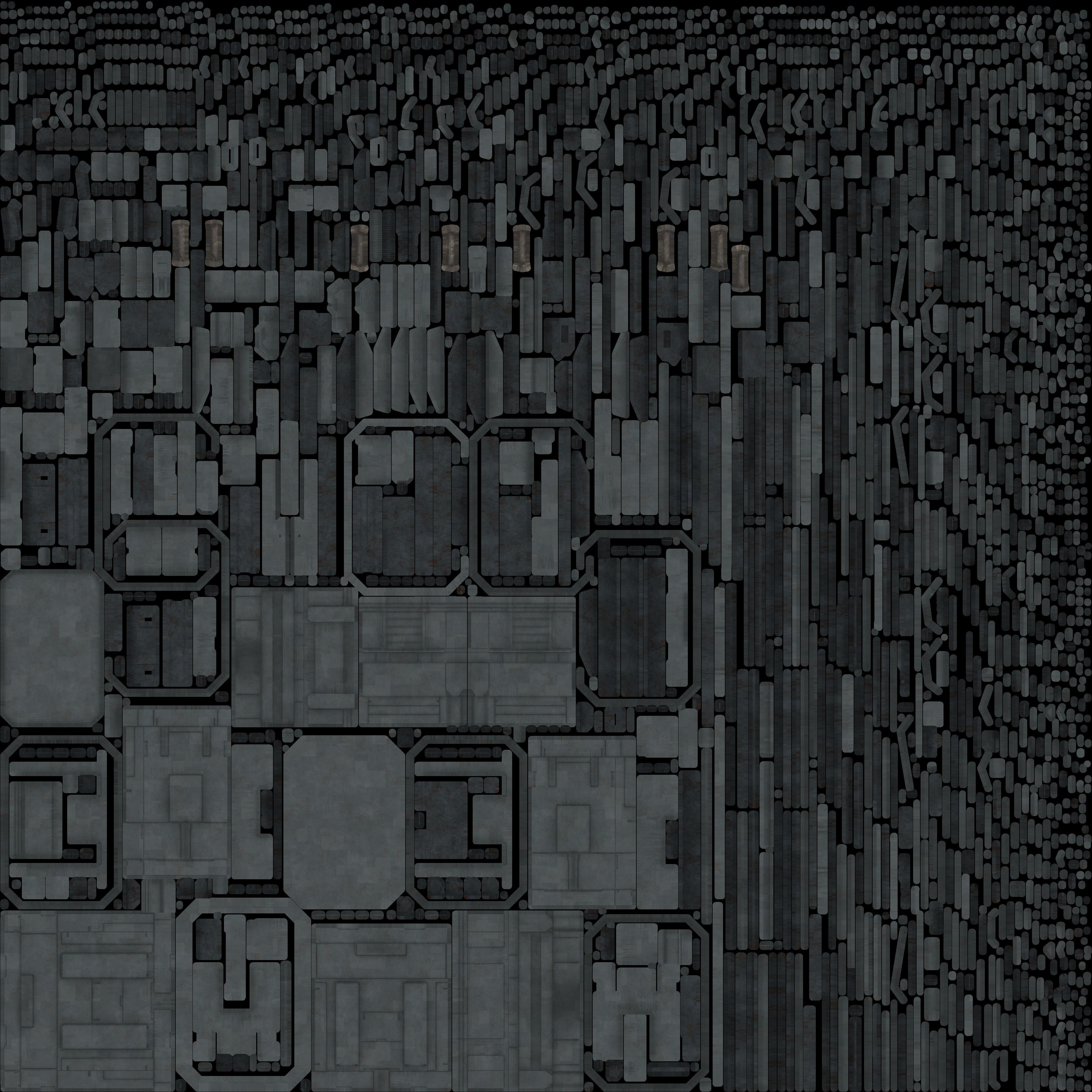 Sci-Fi Buildings Asset Pack High-Quality Modular Kit 3D model_11