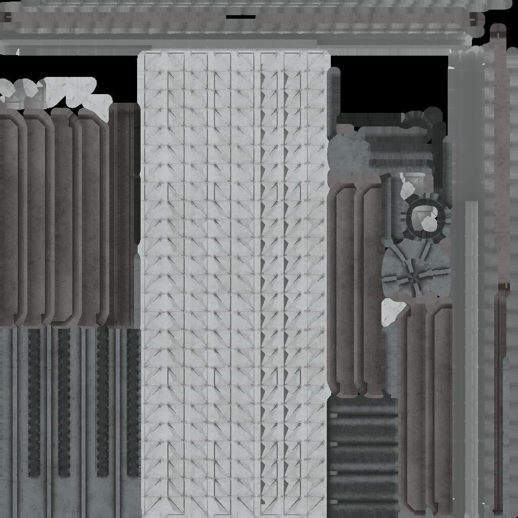 Sci-Fi Buildings Asset Pack High-Quality Modular Kit 3D model_31