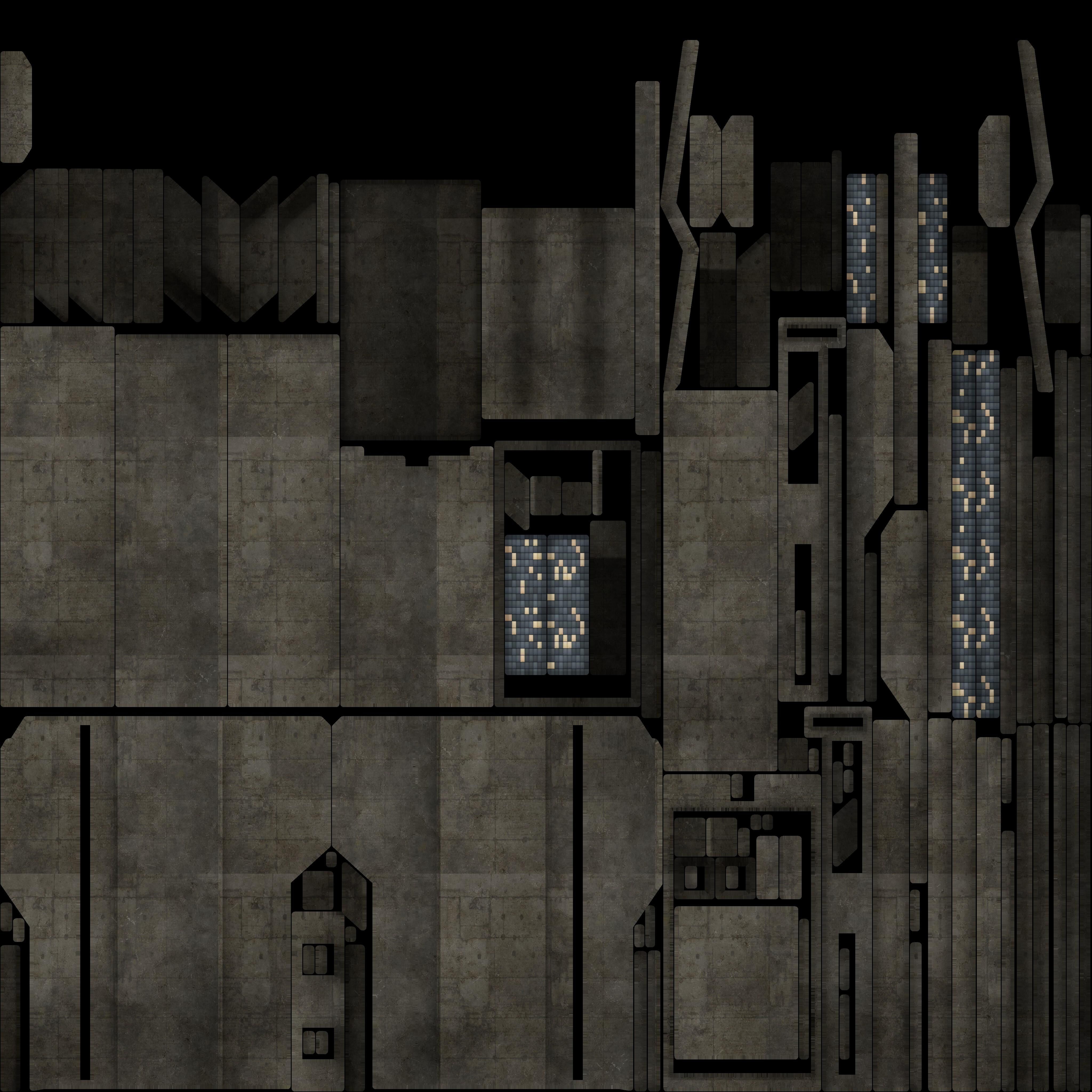 Sci-Fi Buildings Asset Pack High-Quality Modular Kit 3D model_42