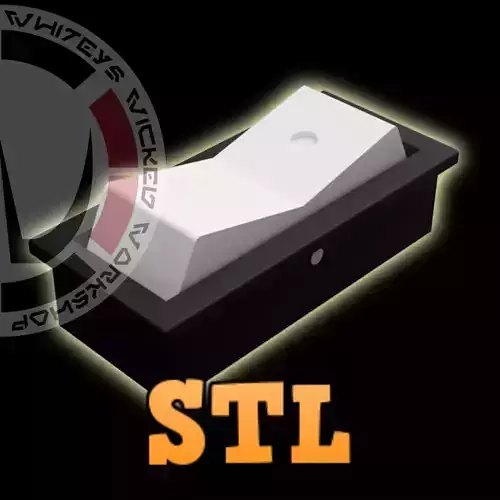 Whiteys Original Functional Rocker Switch with Dimple