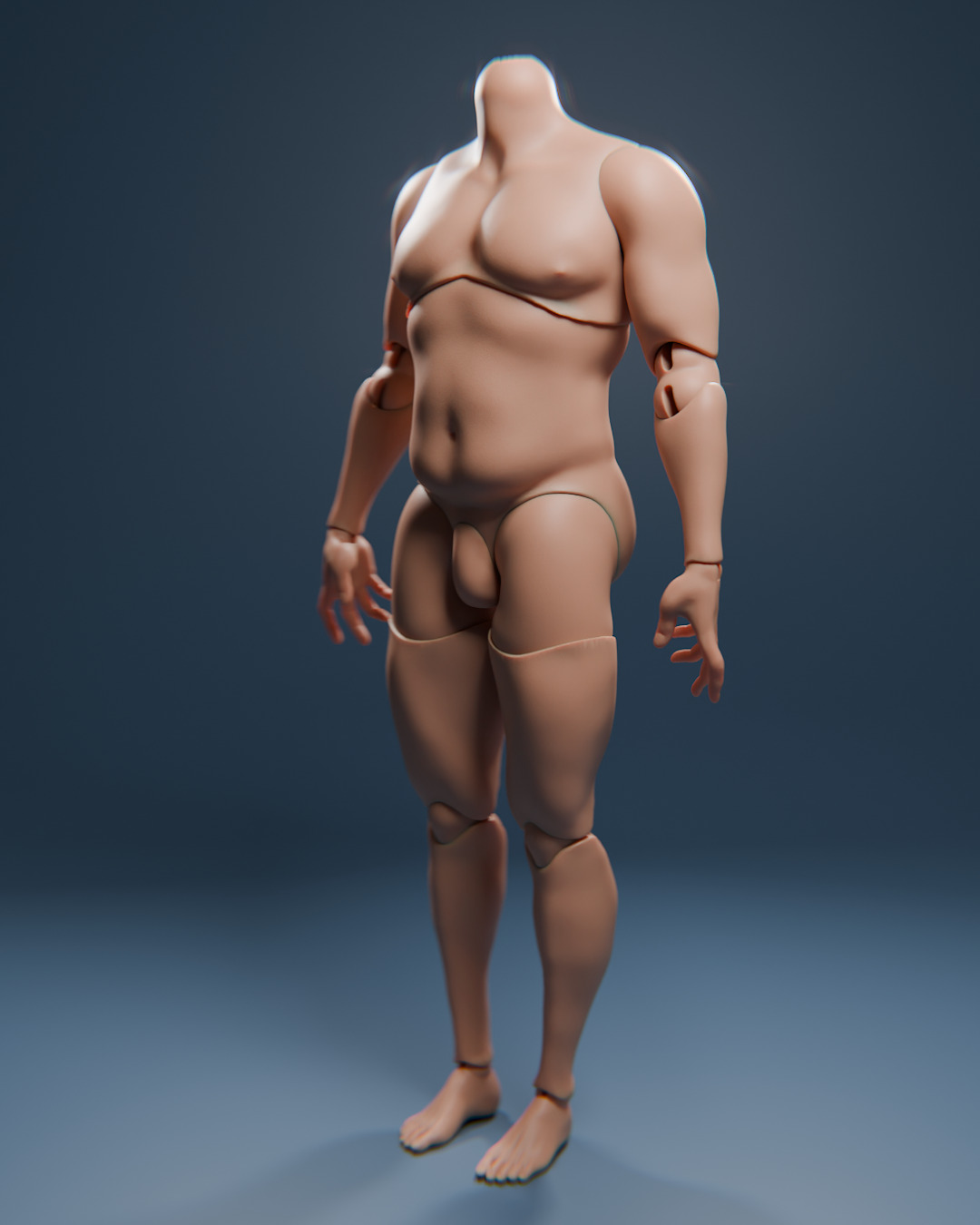 Bernard BJD doll body 3D print model_1