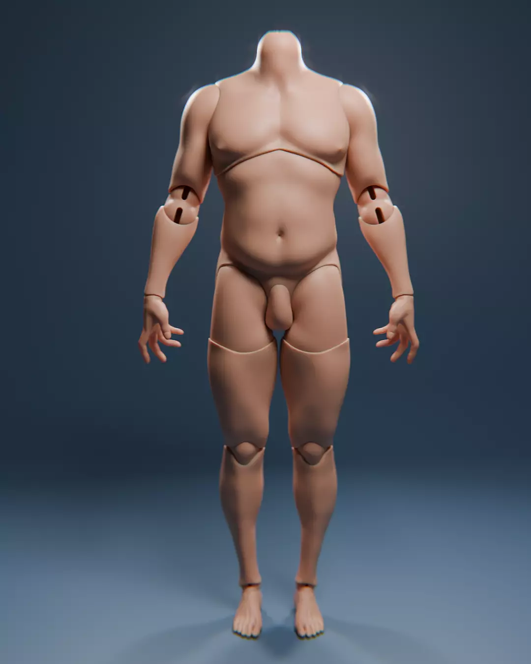 Bernard BJD doll body 3D print model_0