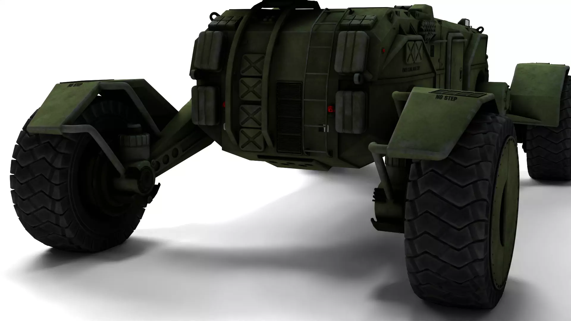 Apc758 Rigged Armored Personnel Carrier 3D Model  3D model_9