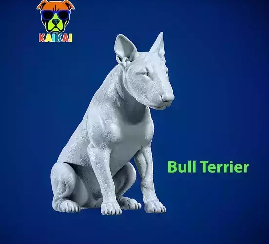 Bull Terrier Dog - Miniature Bull Terrier Dog  - 3D print