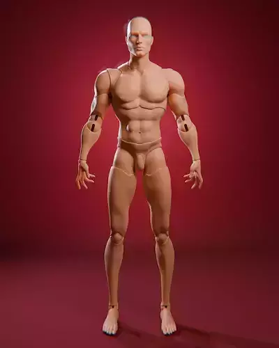Atlas BJD doll body 3D print model