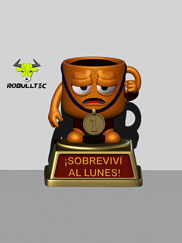 Taza trofeo - Cupy Monday 3D print model