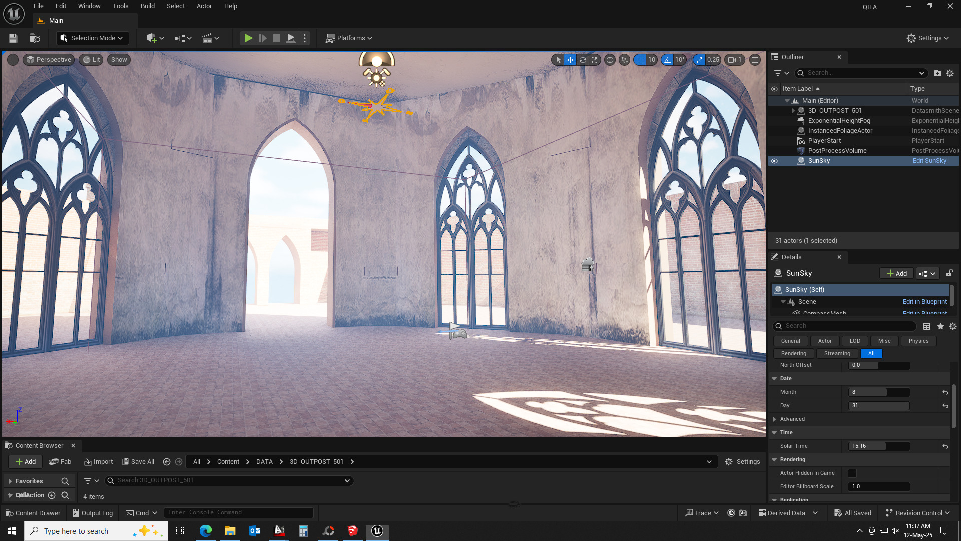 Outpost Qila Low-poly 3D model_12