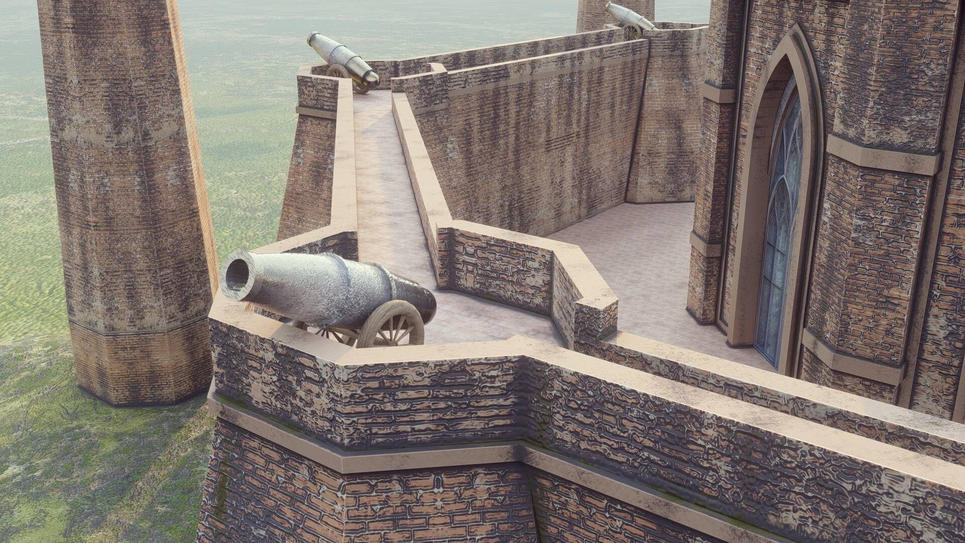 Outpost Qila Low-poly 3D model_4