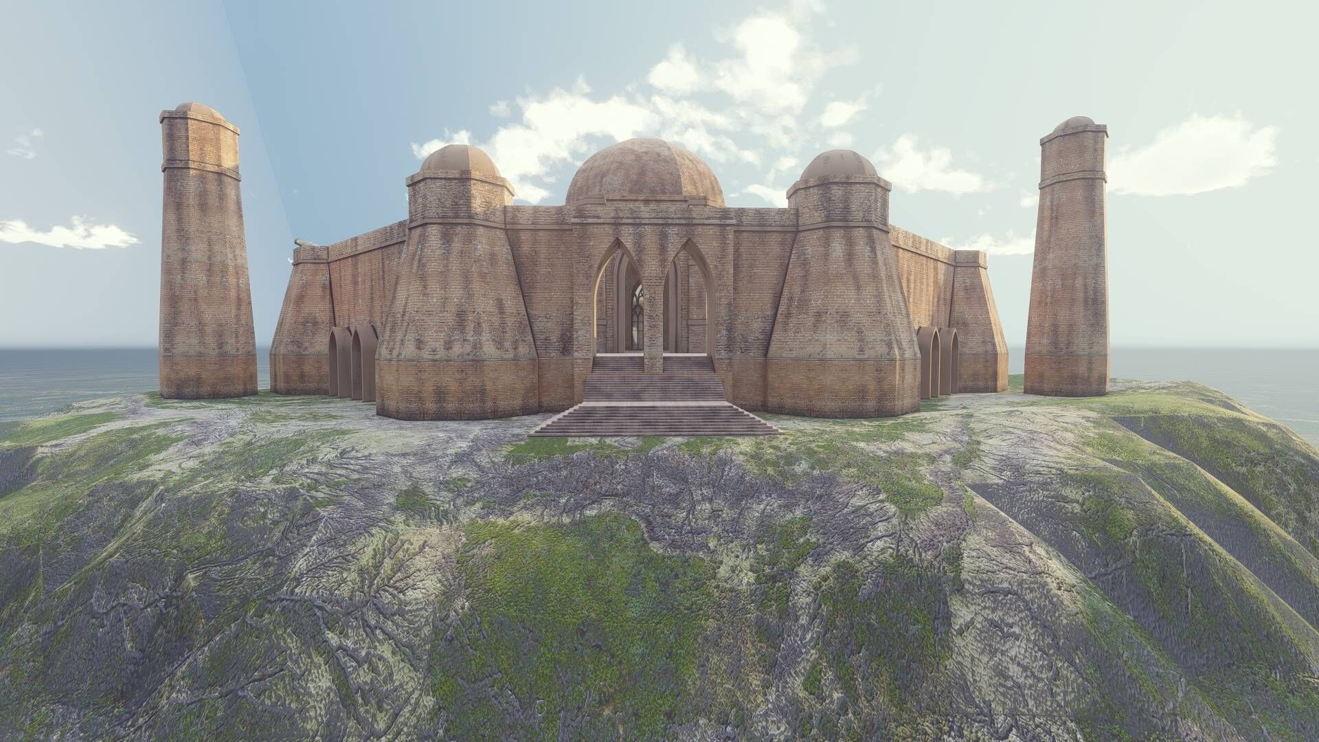 Outpost Qila Low-poly 3D model_8