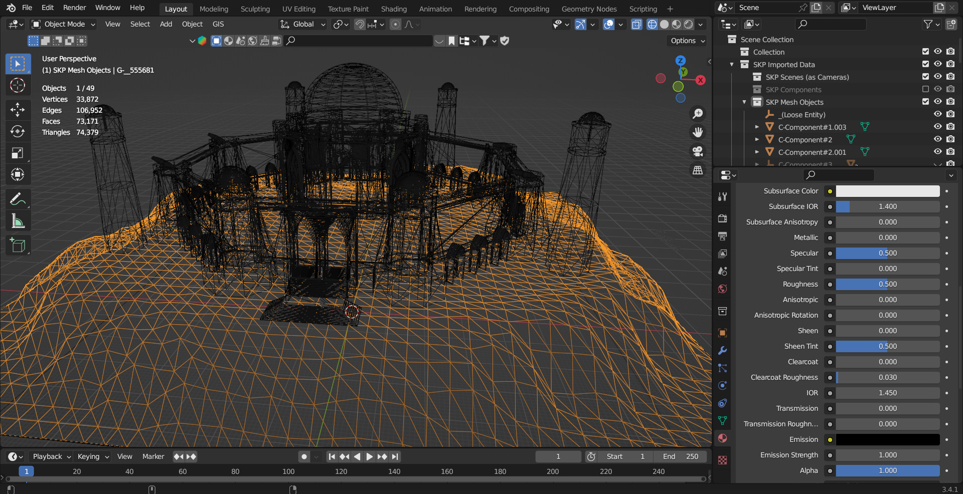 Outpost Qila Low-poly 3D model_1