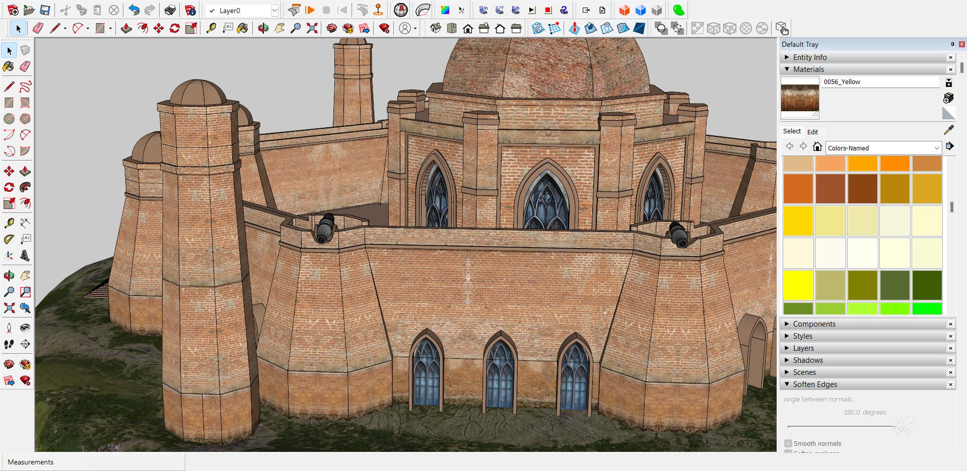 Outpost Qila Low-poly 3D model_20