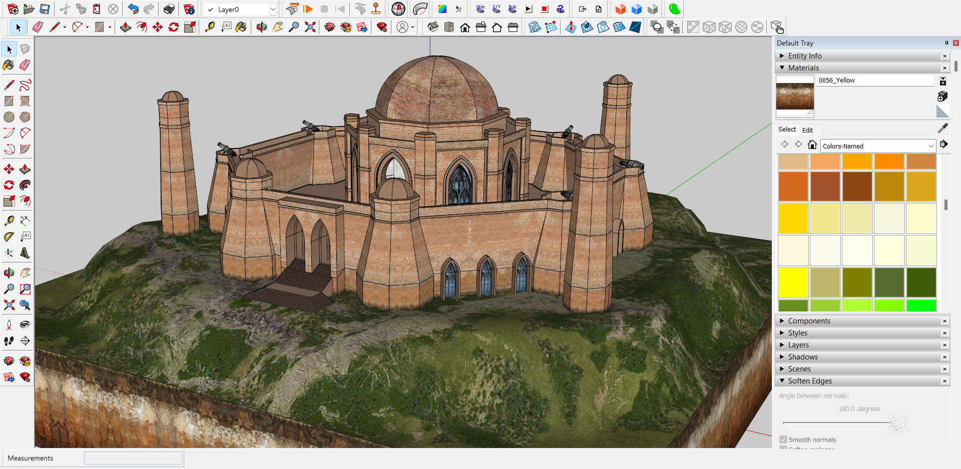 Outpost Qila Low-poly 3D model_2