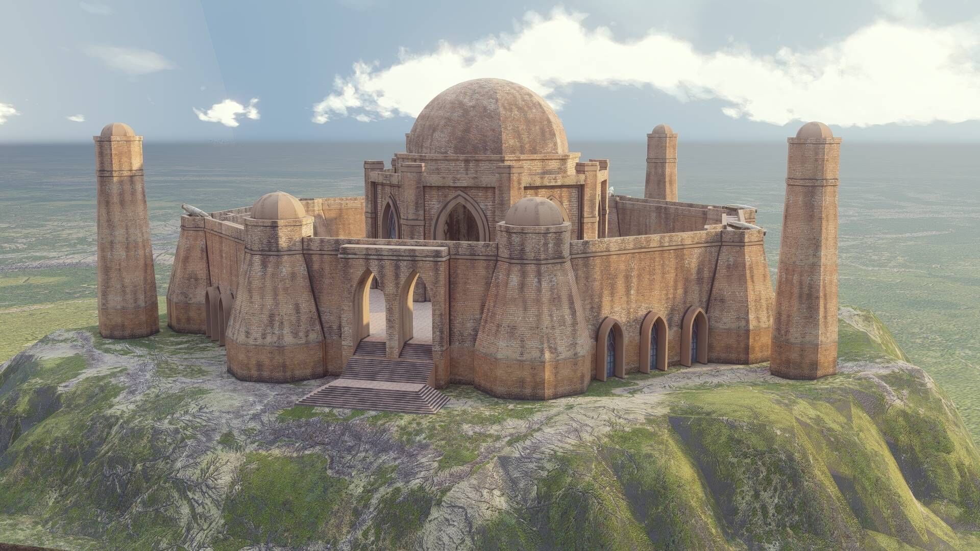 Outpost Qila Low-poly 3D model_21