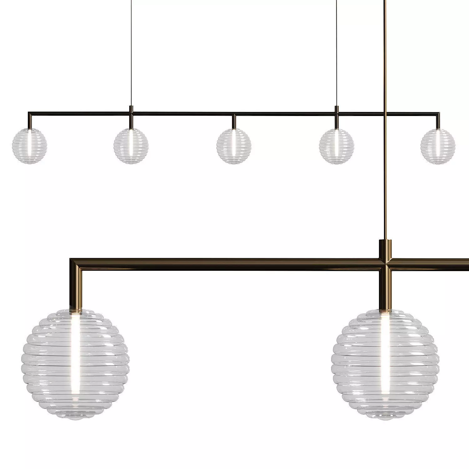 Aromas del Campo Doul Linear Pendant Lamp 3D model