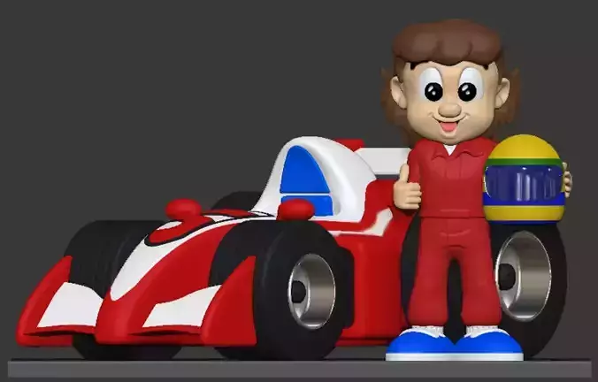 Senninha Little Senna Ayrton Senna cartoon