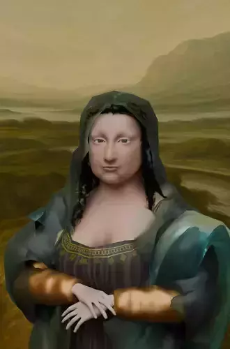 Mona Lisa 3d Model
