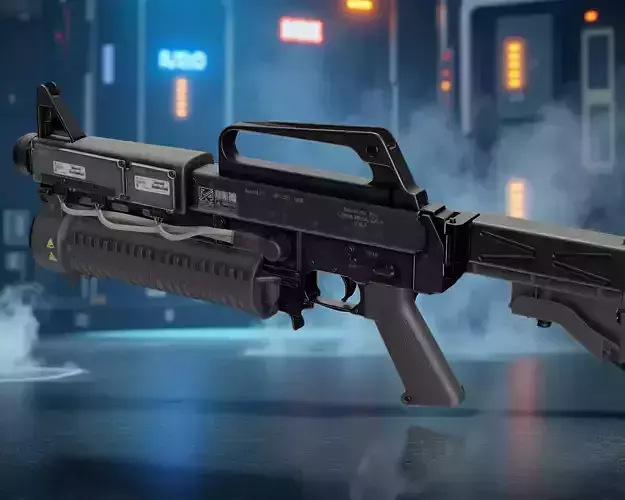 Futuristic Battle Rifle  AR-121 Model