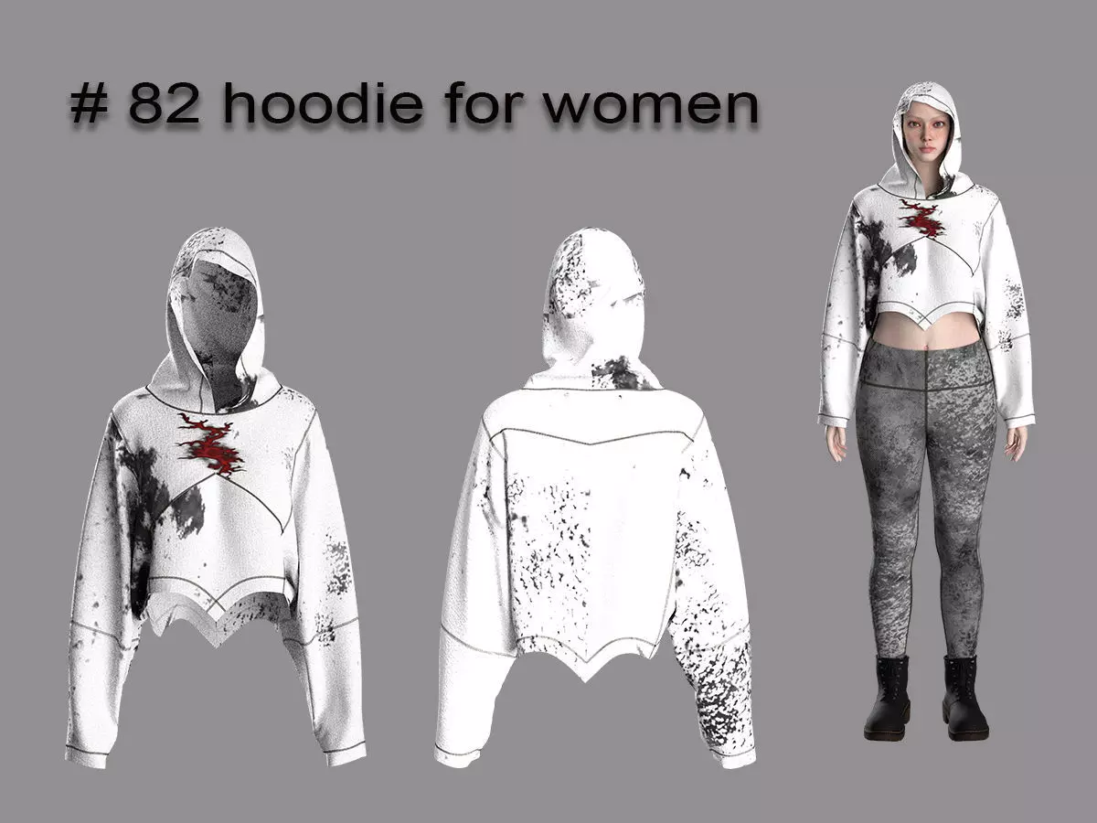 82 hoodie pattern for women 3D print model_0