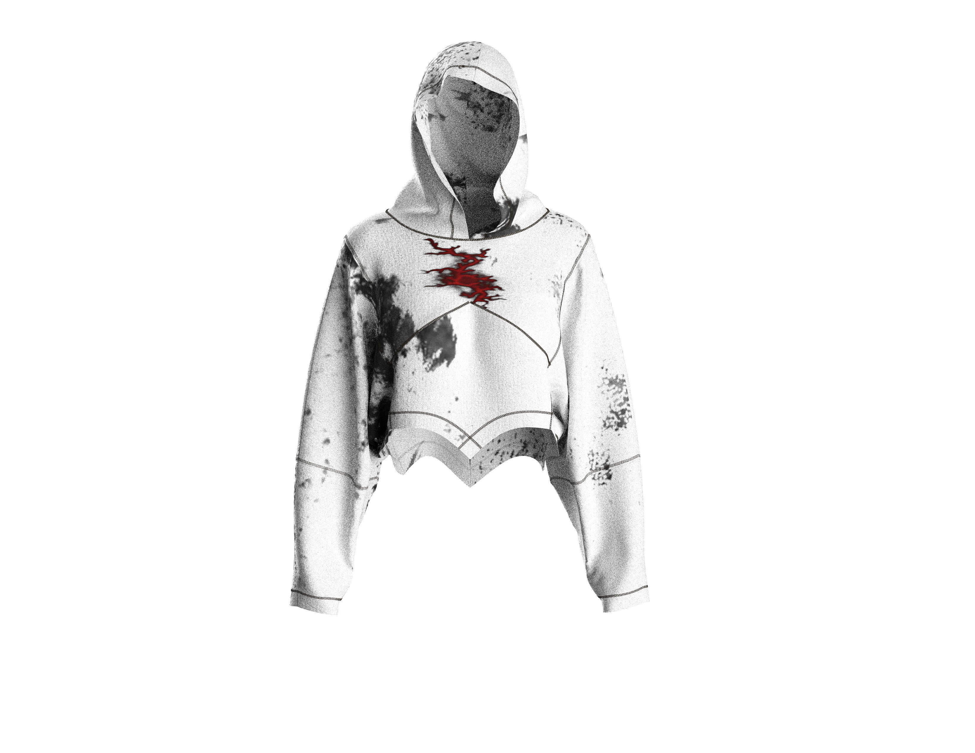 82 hoodie pattern for women 3D print model_5