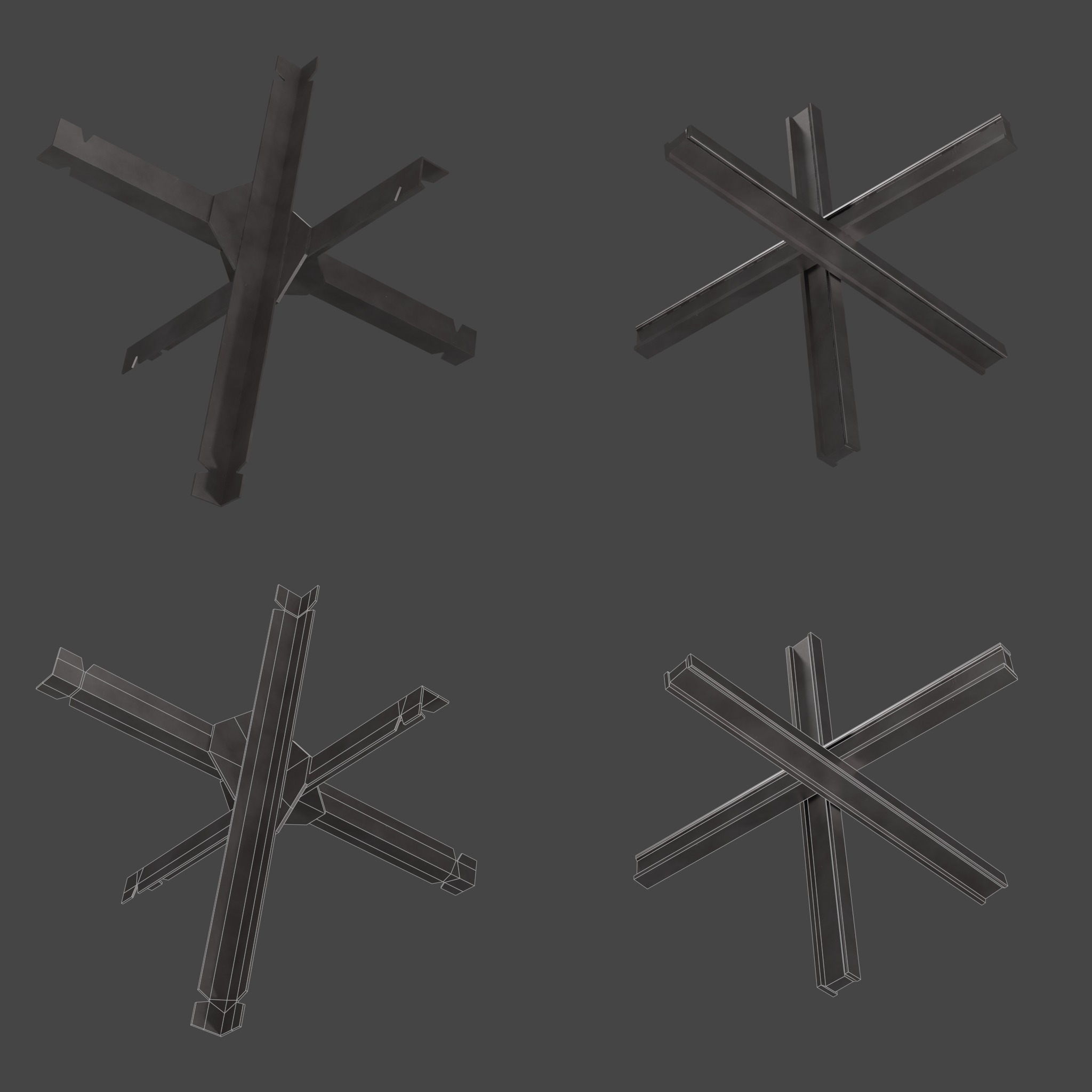 Military Barricade Pack 3D Model Collection_14