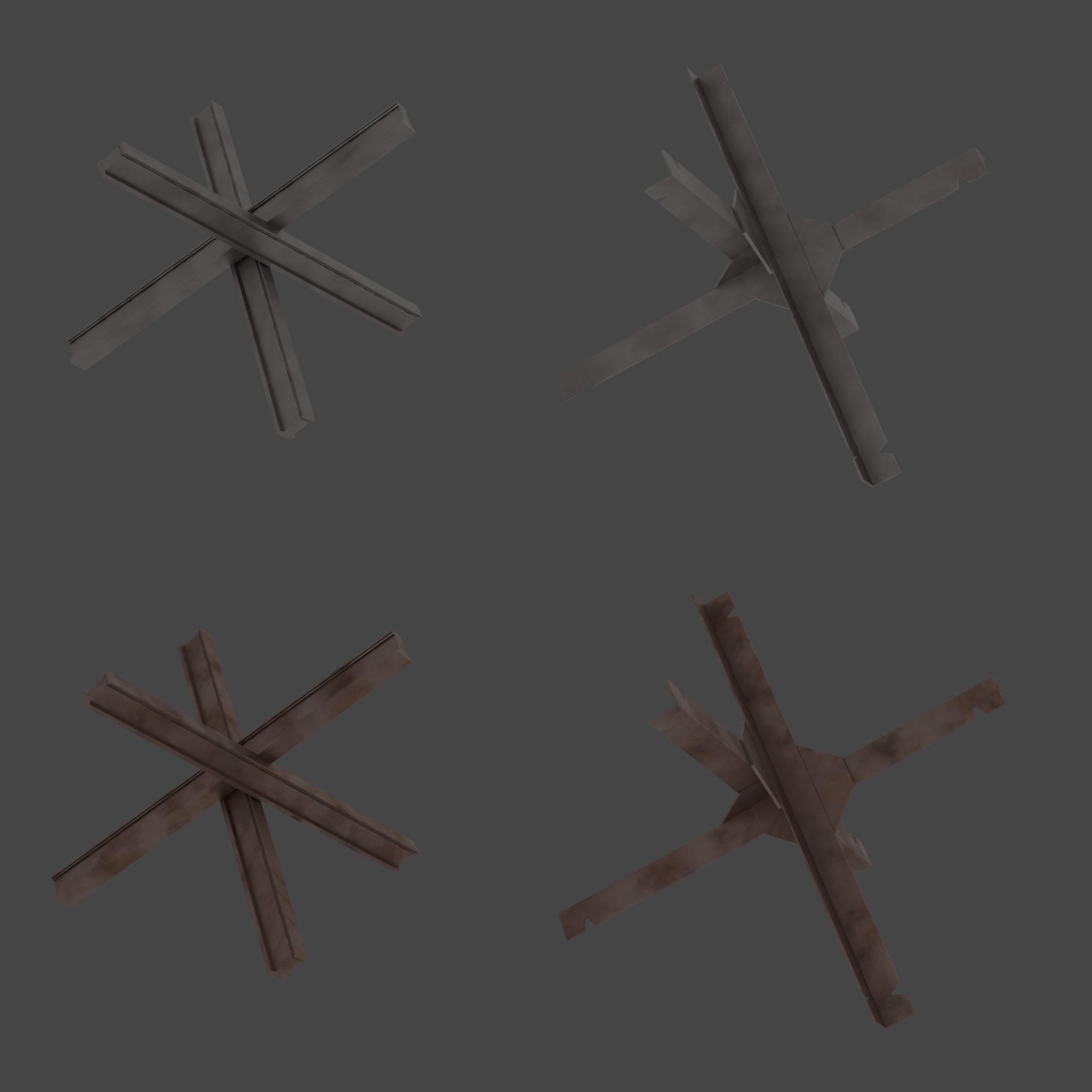 Military Barricade Pack 3D Model Collection_13