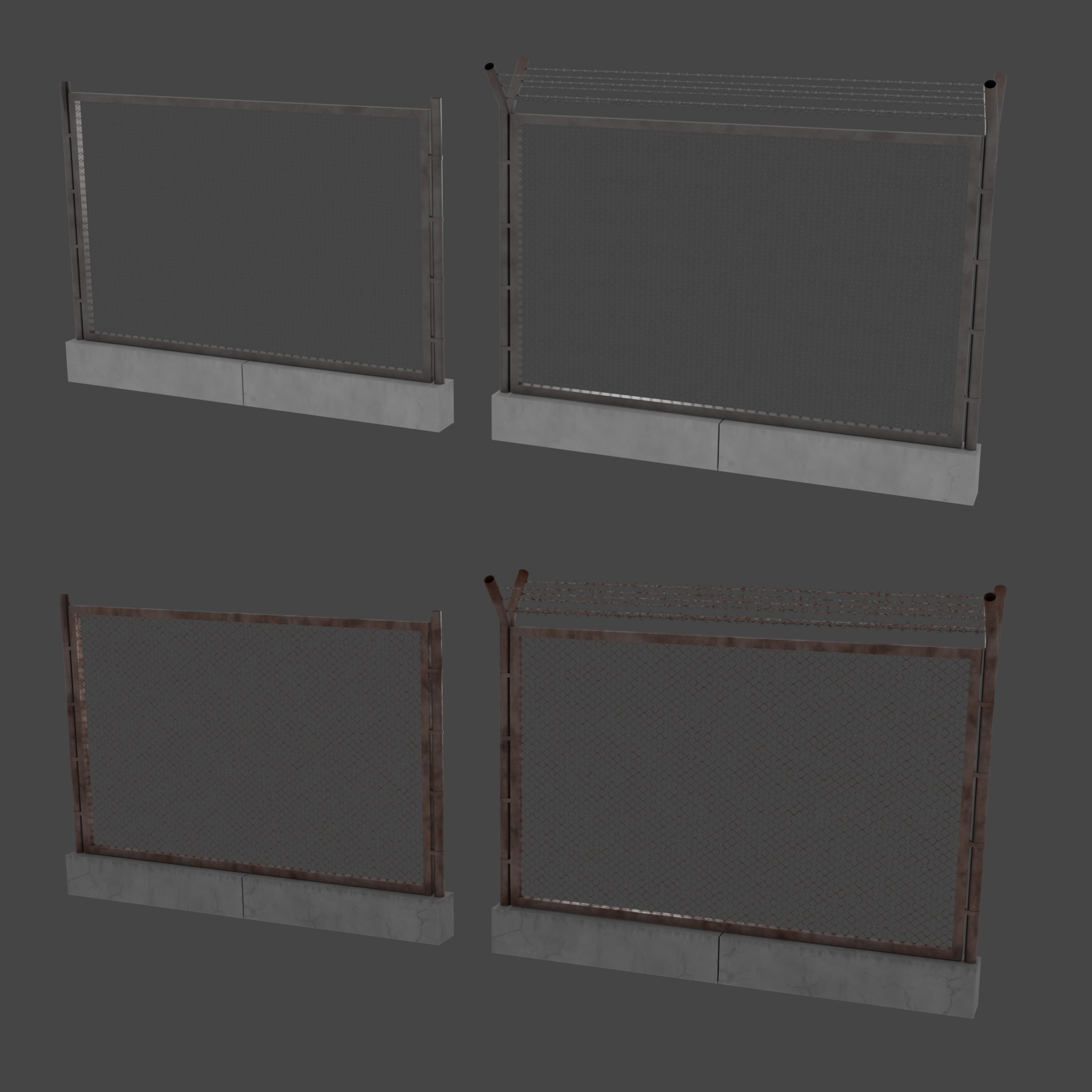 Military Barricade Pack 3D Model Collection_2