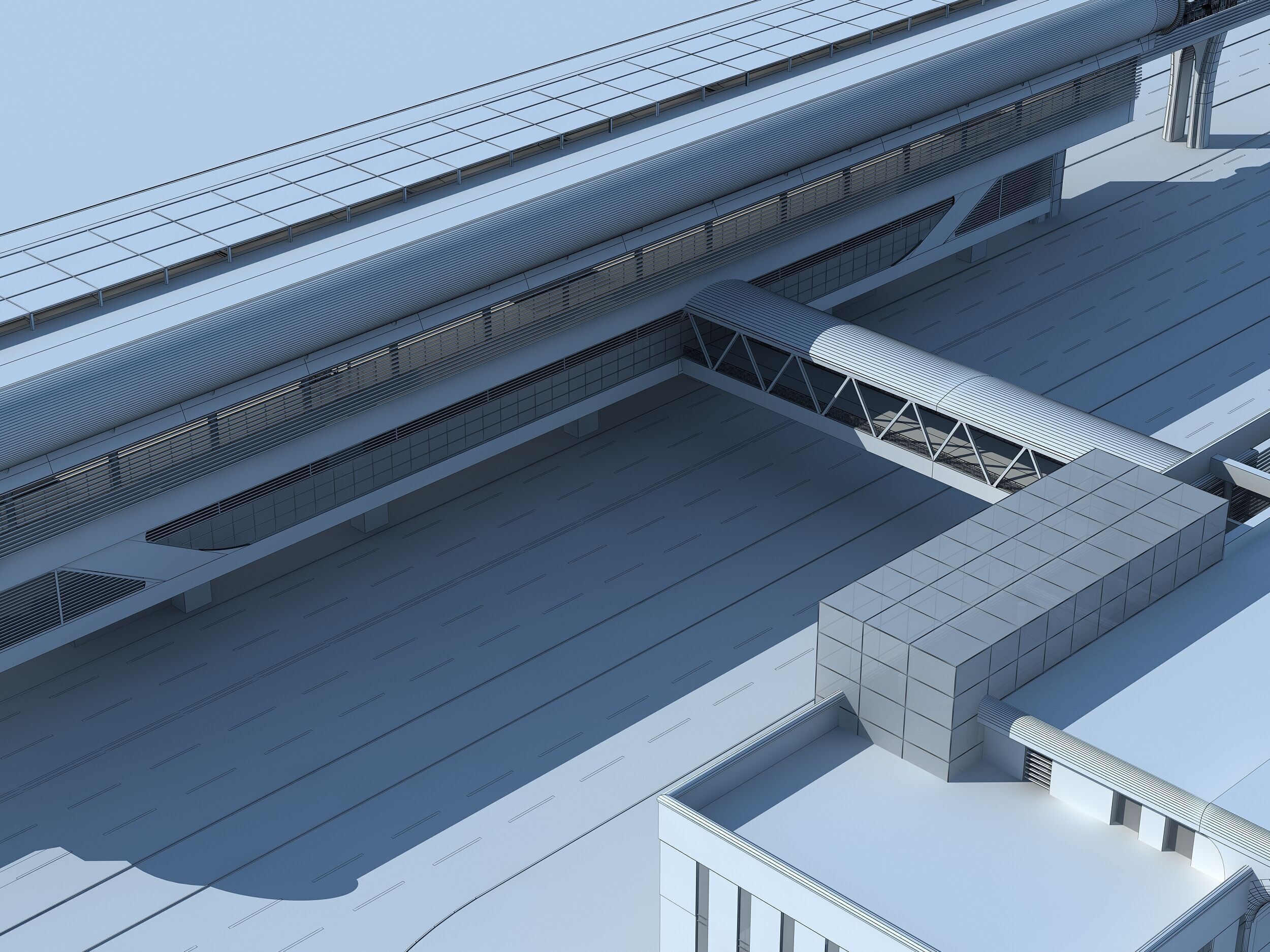 Metro Station 3D model_9