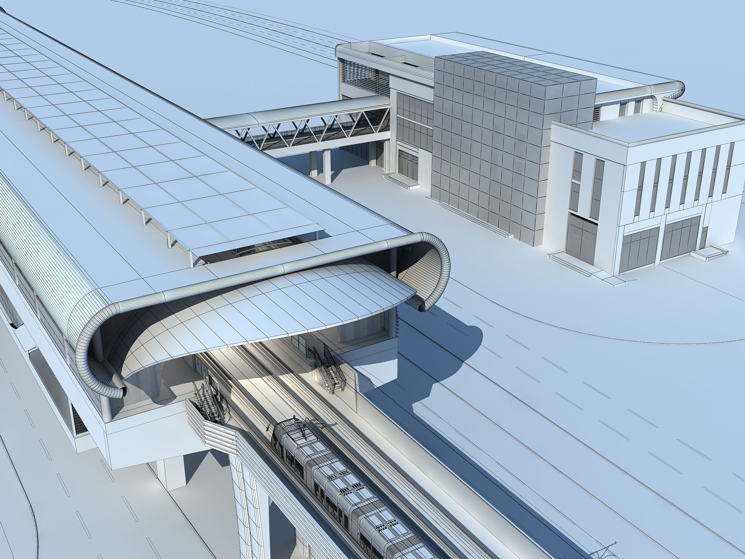 Metro Station 3D model_8