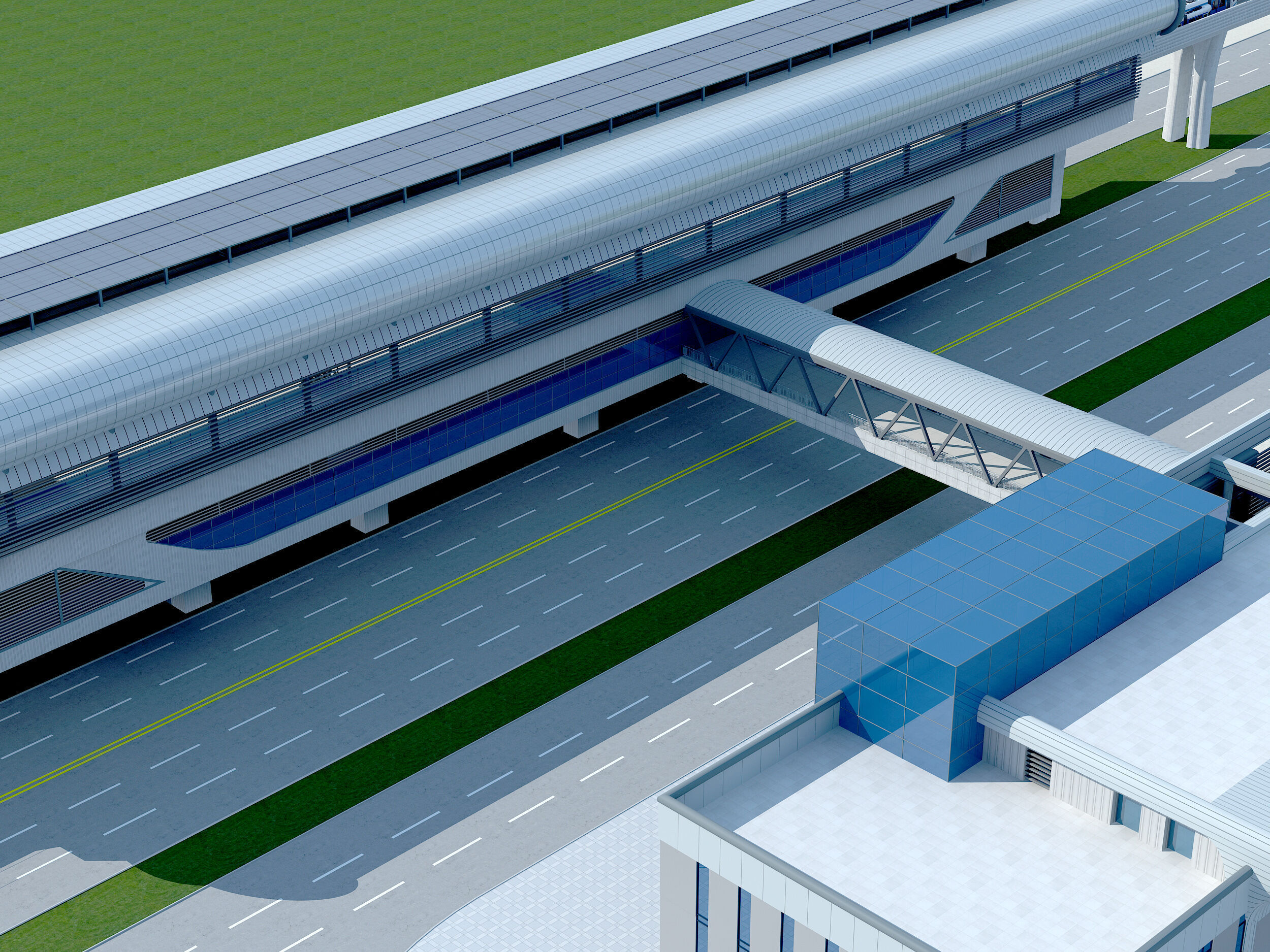 Metro Station 3D model_4