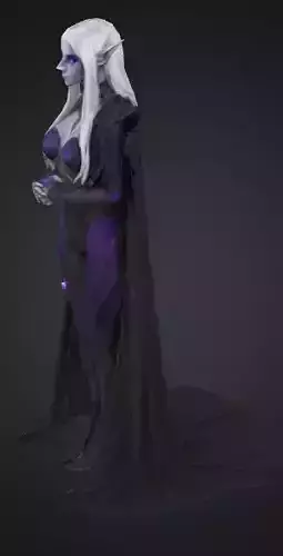 Dark Elf Sorceress STL Model 3D print model