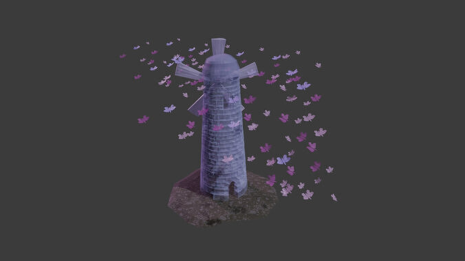 glass windmill 3D model