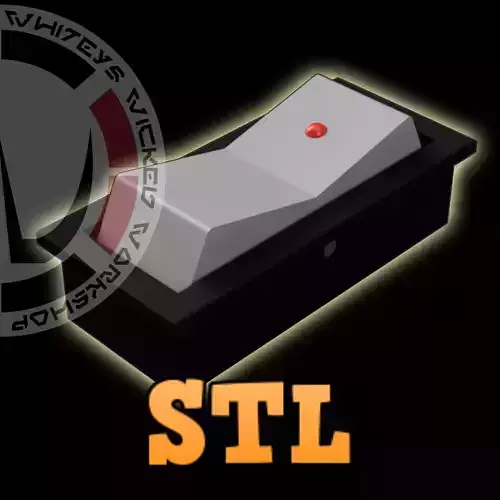 Whiteys Original Functional Rocker Switch with LED 