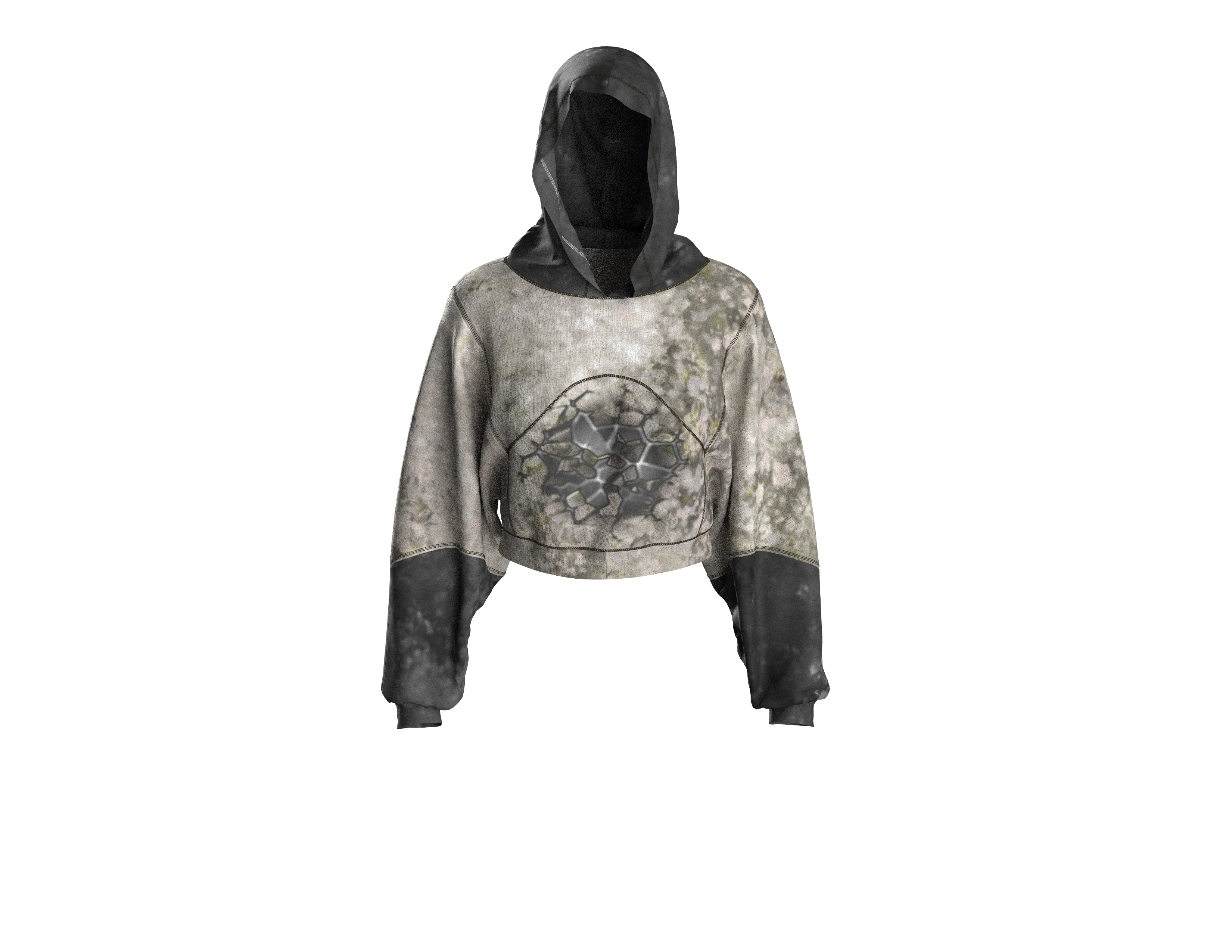 83 hoodie for women 3D print model_5