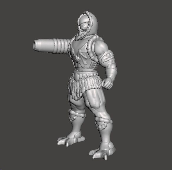 HORDAK CLASSIC MINIATURE MODEL FIGURE FOR FANTASY GAMES RPG DND 3D print model_2