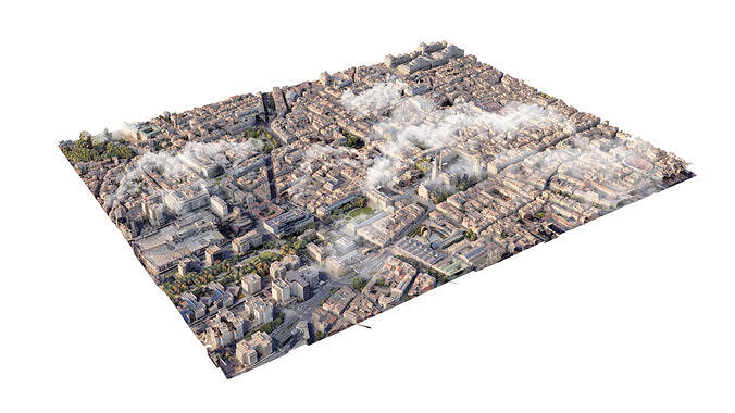 Bordeaux City in France 3D model 6