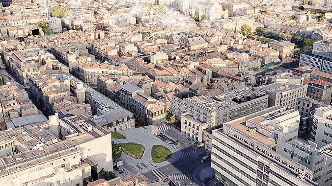 Bordeaux City in France 3D model 4