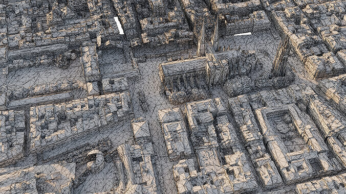 Bordeaux City in France 3D model 7