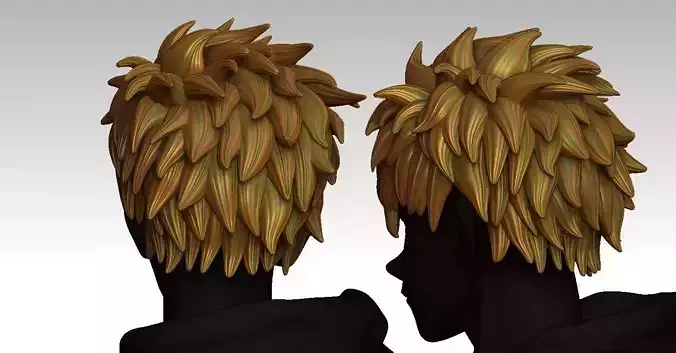 3D Hair style for Man V43 3D print model