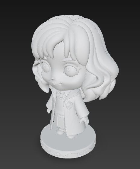 The Cute Side of the Smartest Witch in 3D 3D print model_7
