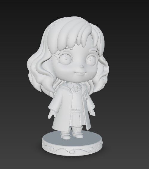 The Cute Side of the Smartest Witch in 3D 3D print model_11