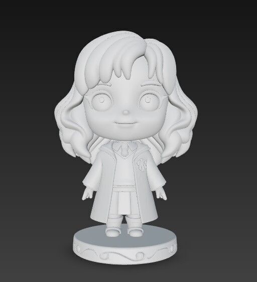 The Cute Side of the Smartest Witch in 3D 3D print model_1