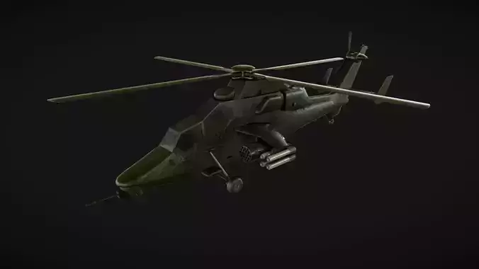 Eurocopter Tiger Low-poly 3D model