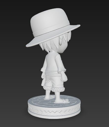 The Adorable Pirate Captain in 3D 3D print model_6