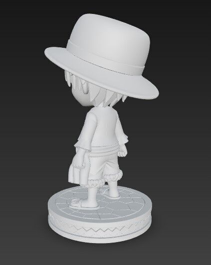 The Adorable Pirate Captain in 3D 3D print model_9