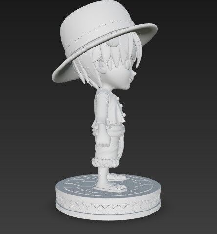 The Adorable Pirate Captain in 3D 3D print model_1