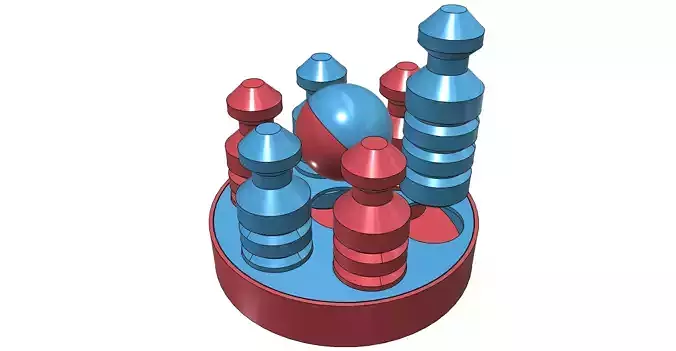 bowling set easy print without support 3D print model